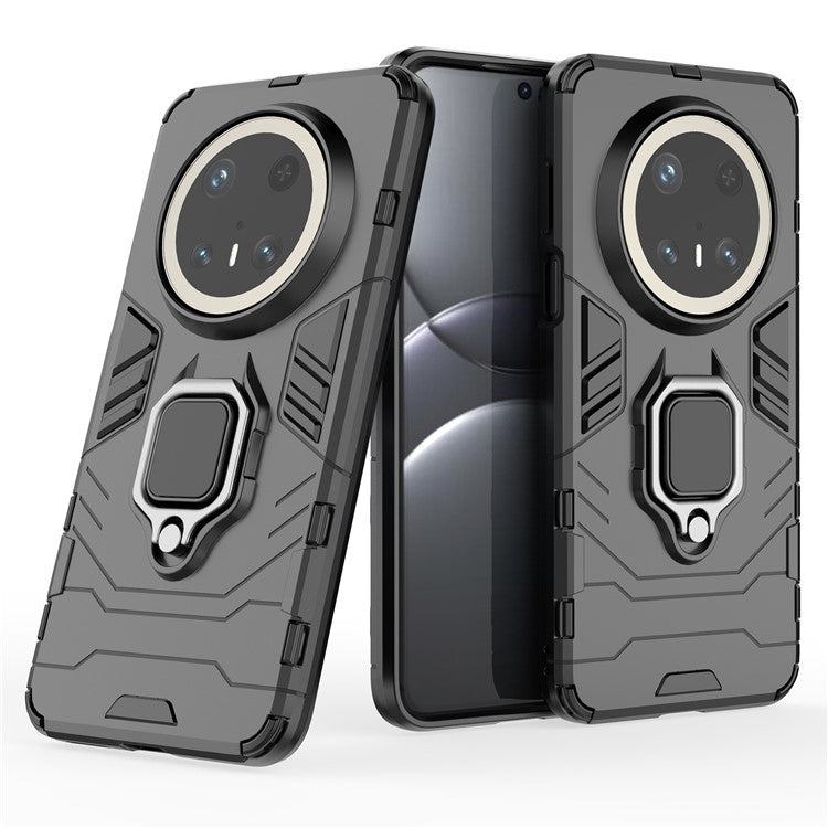 For Huawei Mate 70 Pro+ / 70 Pro Case PC+TPU Protective Phone Cover with Ring Kickstan - TechGearPal