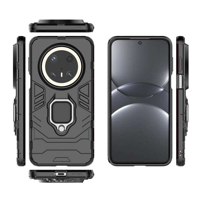 For Huawei Mate 70 Pro+ / 70 Pro Case PC+TPU Protective Phone Cover with Ring Kickstan - TechGearPal