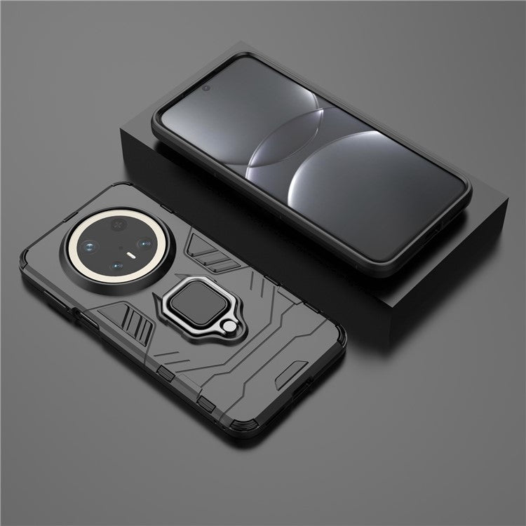 For Huawei Mate 70 Pro+ / 70 Pro Case PC+TPU Protective Phone Cover with Ring Kickstan - TechGearPal
