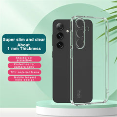 IMAK UX-5 Series Phone Cover for Samsung Galaxy S25 Clear Case Shockproof TPU Slim Phone Back Cover