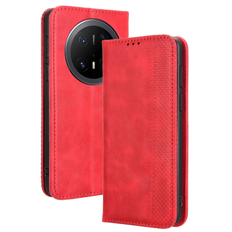 For Huawei Mate 70 Pro+ / 70 Pro Leather Case Wallet Stand Retro Texture Phone Cove - TechGearPal