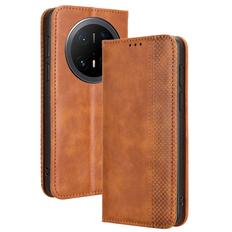 For Huawei Mate 70 Pro+ / 70 Pro Leather Case Wallet Stand Retro Texture Phone Cove - TechGearPal