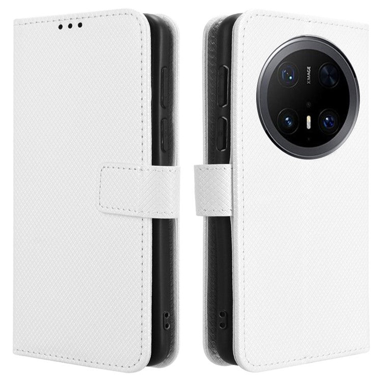 For Huawei Mate 70 Pro+ / 70 Pro Case PU Leather Diamond Texture Wallet Phone Cove - TechGearPal