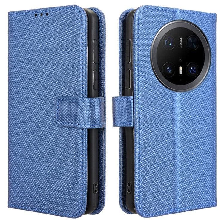 For Huawei Mate 70 Pro+ / 70 Pro Case PU Leather Diamond Texture Wallet Phone Cove - TechGearPal