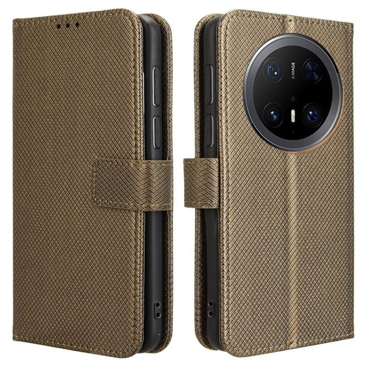 For Huawei Mate 70 Pro+ / 70 Pro Case PU Leather Diamond Texture Wallet Phone Cove - TechGearPal