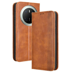 For Huawei Mate 70 Leather Case Wallet Stand Retro Texture Phone Cove - TechGearPal