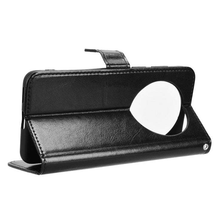 For Huawei Mate 70 Case Crazy Horse Texture PU Leather Phone Wallet Cove - TechGearPal