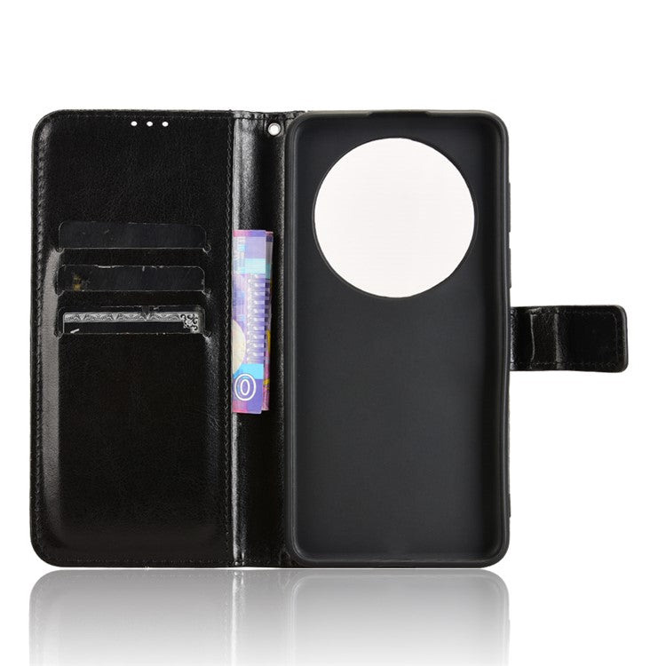 For Huawei Mate 70 Case Crazy Horse Texture PU Leather Phone Wallet Cove - TechGearPal