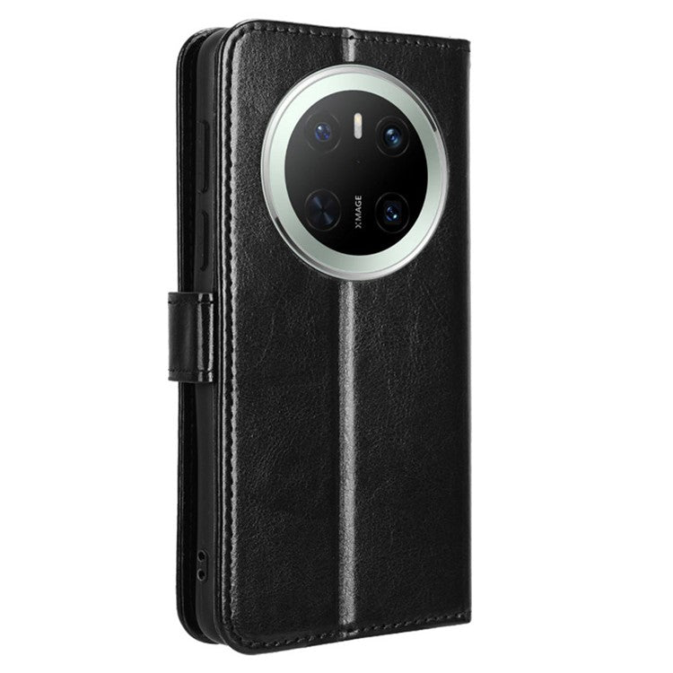 For Huawei Mate 70 Case Crazy Horse Texture PU Leather Phone Wallet Cove - TechGearPal