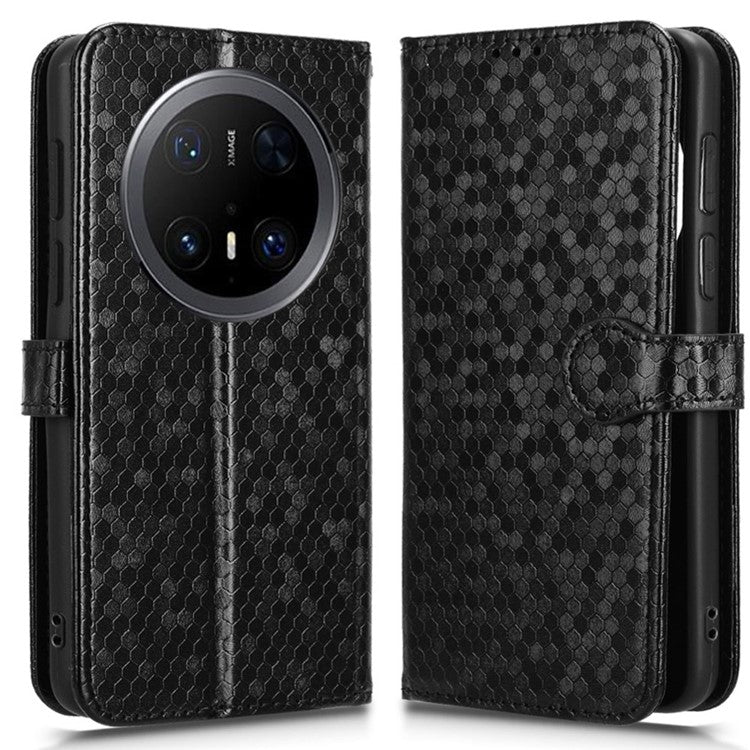 For Huawei Mate 70 Pro+ / 70 Pro Wallet Case Dot Pattern Imprint PU Leather Phone Cove - TechGearPal