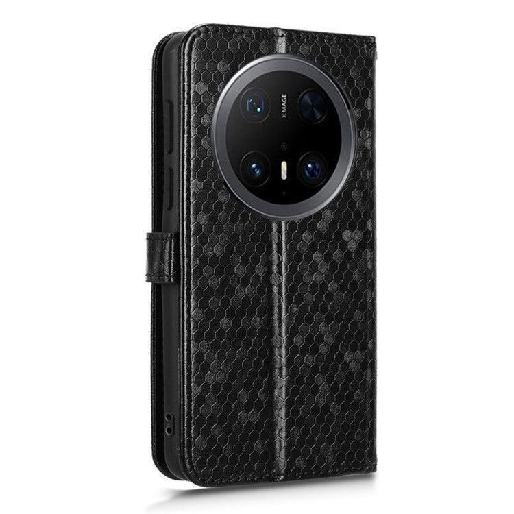 For Huawei Mate 70 Pro+ / 70 Pro Wallet Case Dot Pattern Imprint PU Leather Phone Cove - TechGearPal