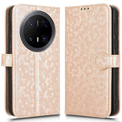 For Huawei Mate 70 Pro+ / 70 Pro Wallet Case Dot Pattern Imprint PU Leather Phone Cove - TechGearPal
