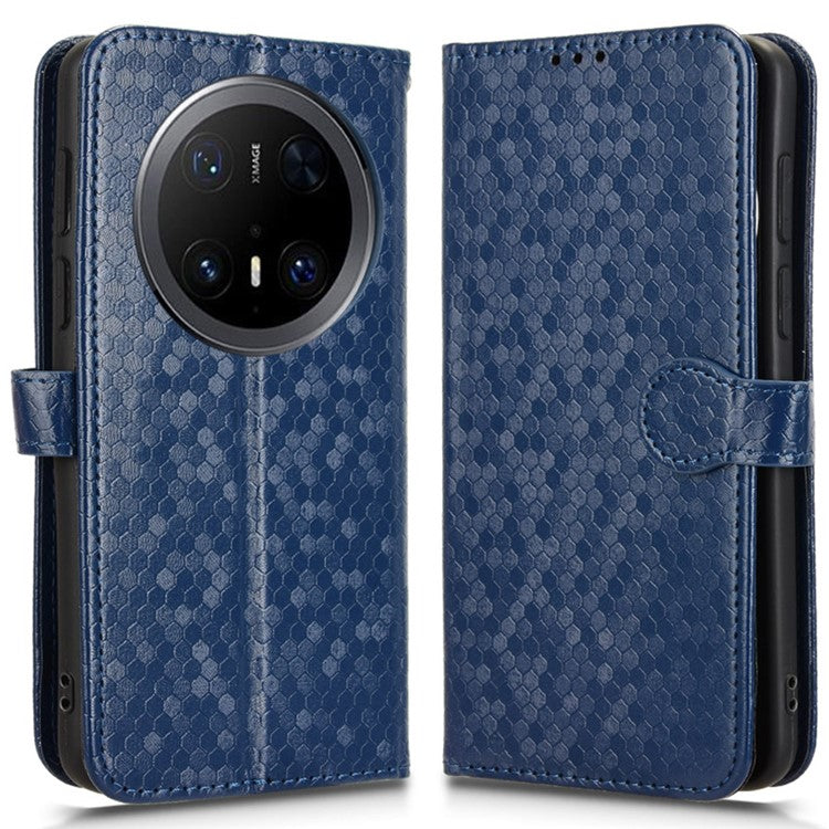 For Huawei Mate 70 Pro+ / 70 Pro Wallet Case Dot Pattern Imprint PU Leather Phone Cove - TechGearPal