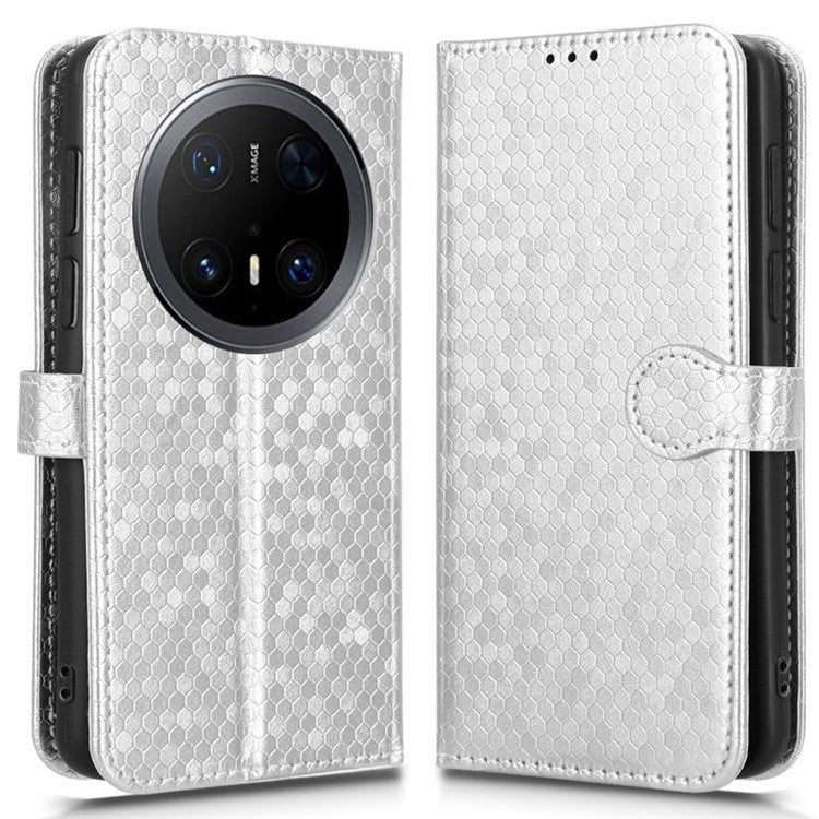 For Huawei Mate 70 Pro+ / 70 Pro Wallet Case Dot Pattern Imprint PU Leather Phone Cove - TechGearPal