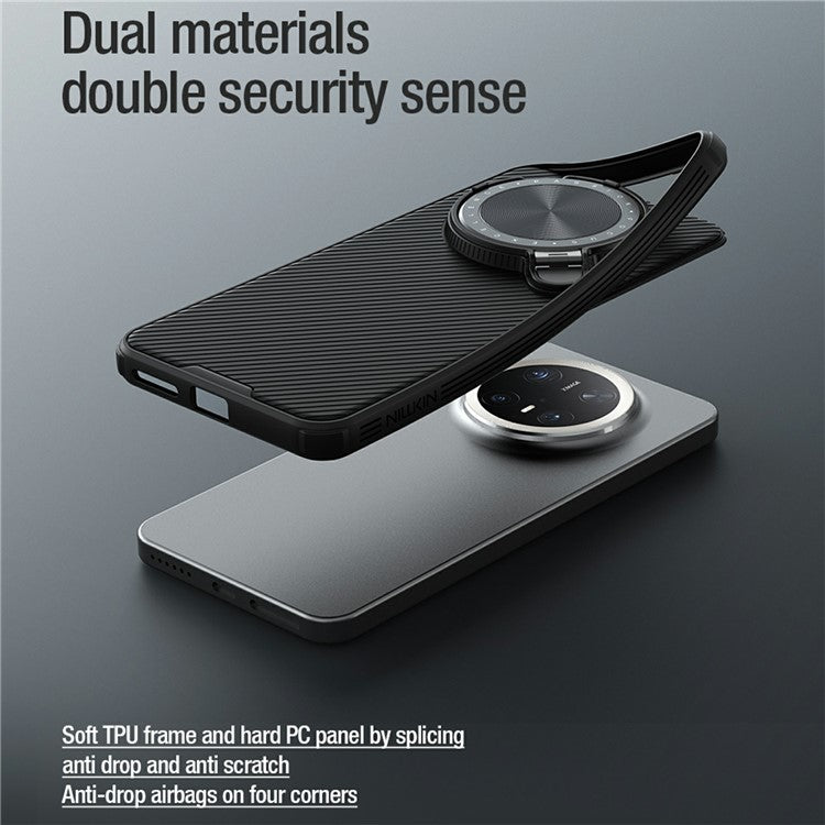 NILLKIN Camshield Prop Magnetic Series for Huawei Mate 70 Case Compatible with MagSafe PC+TPU Phone Cover with Camera Cover - TechGearPal