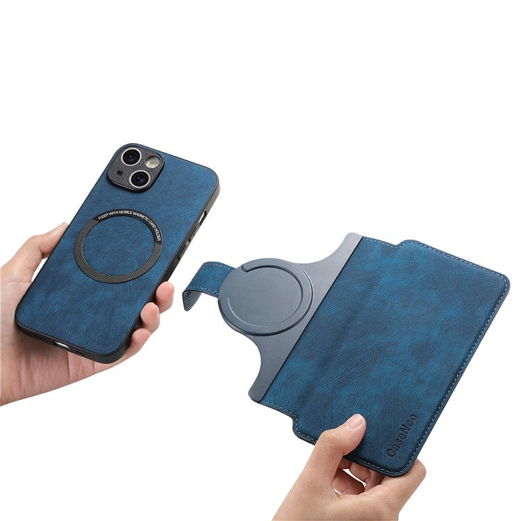 CASENEO MW-03 For iPhone 14 Case with Detachable Wallet Leather+TPU Phone Cove - TechGearPal