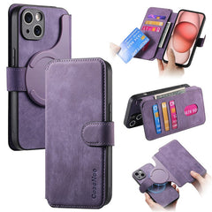 CASENEO MW-03 For iPhone 14 Case with Detachable Wallet Leather+TPU Phone Cove - TechGearPal