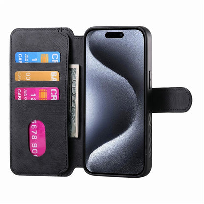 CASENEO MW-03 For iPhone 15 Pro Max Case with Detachable Wallet Leather+TPU Phone Cover - TechGearPal