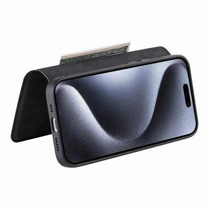 CASENEO MW-03 For iPhone 15 Pro Max Case with Detachable Wallet Leather+TPU Phone Cover - TechGearPal