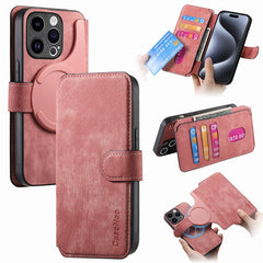 CASENEO MW-03 For iPhone 15 Pro Max Case with Detachable Wallet Leather+TPU Phone Cover - TechGearPal