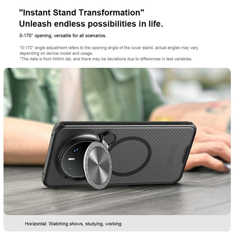 NILLKIN Camshield Prop Magnetic Translucent Series for Huawei Mate 70 Case Compatible with MagSafe TPU+PC Phone Cover with Camera Lid - TechGearPal