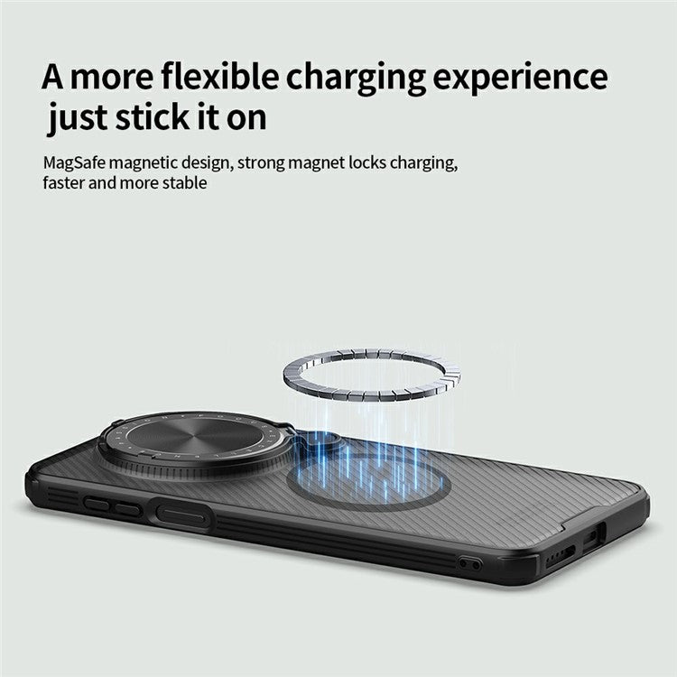 NILLKIN Camshield Prop Magnetic Translucent Series for Huawei Mate 70 Case Compatible with MagSafe TPU+PC Phone Cover with Camera Lid - TechGearPal