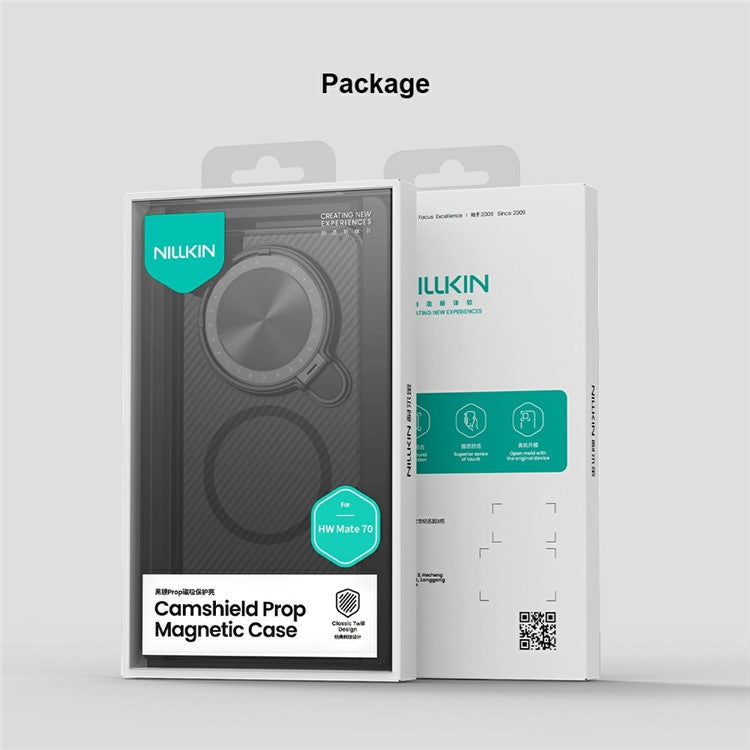 NILLKIN Camshield Prop Magnetic Translucent Series for Huawei Mate 70 Case Compatible with MagSafe TPU+PC Phone Cover with Camera Lid - TechGearPal