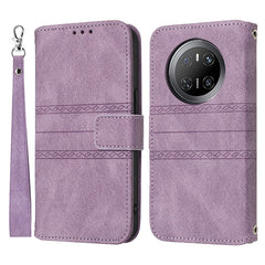 For Huawei Mate 70 Case Wallet Skin-Touch Leather Imprinted Phone Cove - TechGearPal