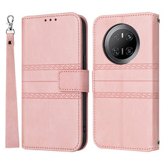 For Huawei Mate 70 Case Wallet Skin-Touch Leather Imprinted Phone Cove - TechGearPal