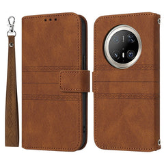 For Huawei Mate 70 Pro / Mate 70 Pro+ Case Wallet Skin-Touch Leather Imprinted Phone Cove - TechGearPal