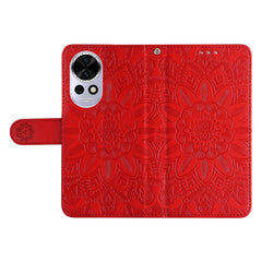 Für Huawei nova 13 5G / nova 12 5G Hülle Sonnenblumen Aufdruck Leder Brieftasche Handyhülle 