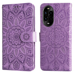 For Huawei nova 14 Pro 5G / nova 13 Pro 5G Case Sunflower Imprint Leather Wallet Phone Cover