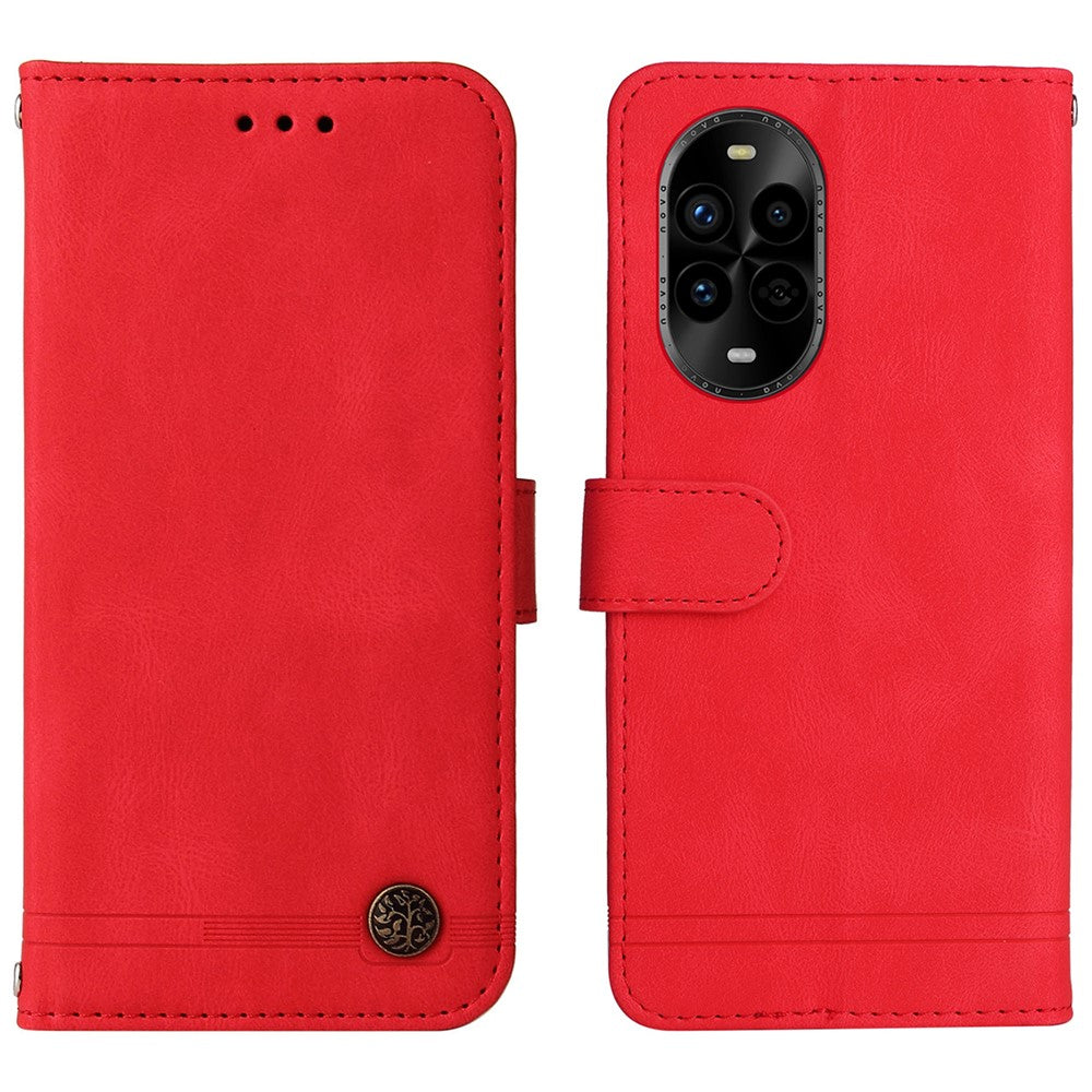 Étui portefeuille en cuir pour Huawei Nova 14 Pro 5G / Nova 13 Pro 5G, coque tactile avec support et sangle 