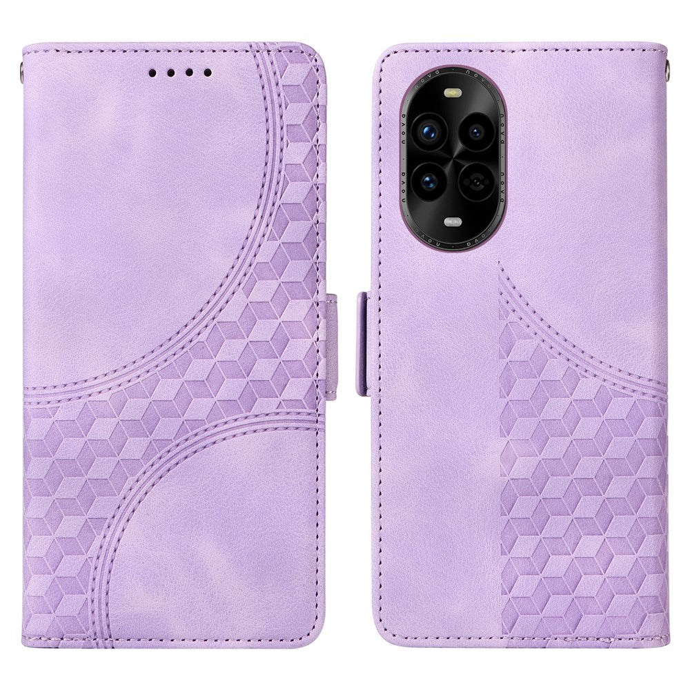 For Huawei nova 14 Pro 5G / nova 13 Pro 5G Case PU Leather Phone Cover Rhombus Starry Imprinted