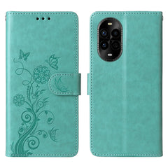 For Huawei nova 14 Pro 5G / nova 13 Pro 5G Leather Case Butterfly Floral Imprint Wallet Stand Cover