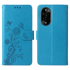 For Huawei nova 14 Pro 5G / nova 13 Pro 5G Leather Case Butterfly Floral Imprint Wallet Stand Cover