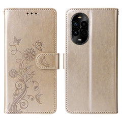 For Huawei nova 14 Pro 5G / nova 13 Pro 5G Leather Case Butterfly Floral Imprint Wallet Stand Cover