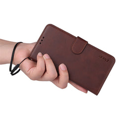 For Samsung Galaxy A56 5G / Galaxy A36 5G PU Leather Wallet Case ENKAY HAT PRINCE Phone Stand Cover with Tempered Glass
