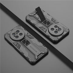 For Huawei Mate 70 Case PC + TPU Shockproof Phone Cover with Kickstand - Blac - TechGearPal