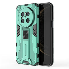 For Huawei Mate 70 Case PC + TPU Shockproof Phone Cover with Kickstand - Blac - TechGearPal