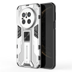 For Huawei Mate 70 Case PC + TPU Shockproof Phone Cover with Kickstand - Blac - TechGearPal