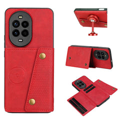 Coque pour Huawei Nova 13 Pro 5G avec emplacements pour cartes et béquille en cuir et TPU 