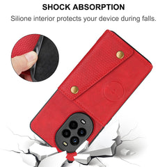 Coque pour Huawei Nova 13 Pro 5G avec emplacements pour cartes et béquille en cuir et TPU 