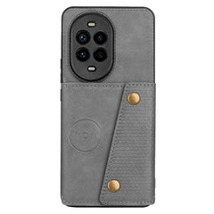 Coque pour Huawei Nova 13 Pro 5G avec emplacements pour cartes et béquille en cuir et TPU 