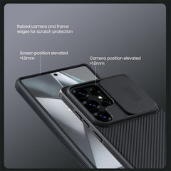 Coque NILLKIN Camshield Pro Series pour Samsung Galaxy S25 Ultra, coque coulissante en PC et TPU pour appareil photo 