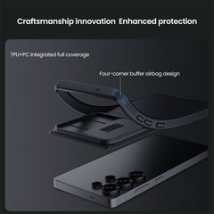 Coque NILLKIN Camshield Pro Series pour Samsung Galaxy S25 Ultra, coque coulissante en PC et TPU pour appareil photo 
