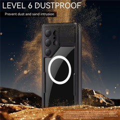 REDPEPPER For Samsung Galaxy S25 Ultra IP68 Waterproof Magnetic Case Clear Phone Cover