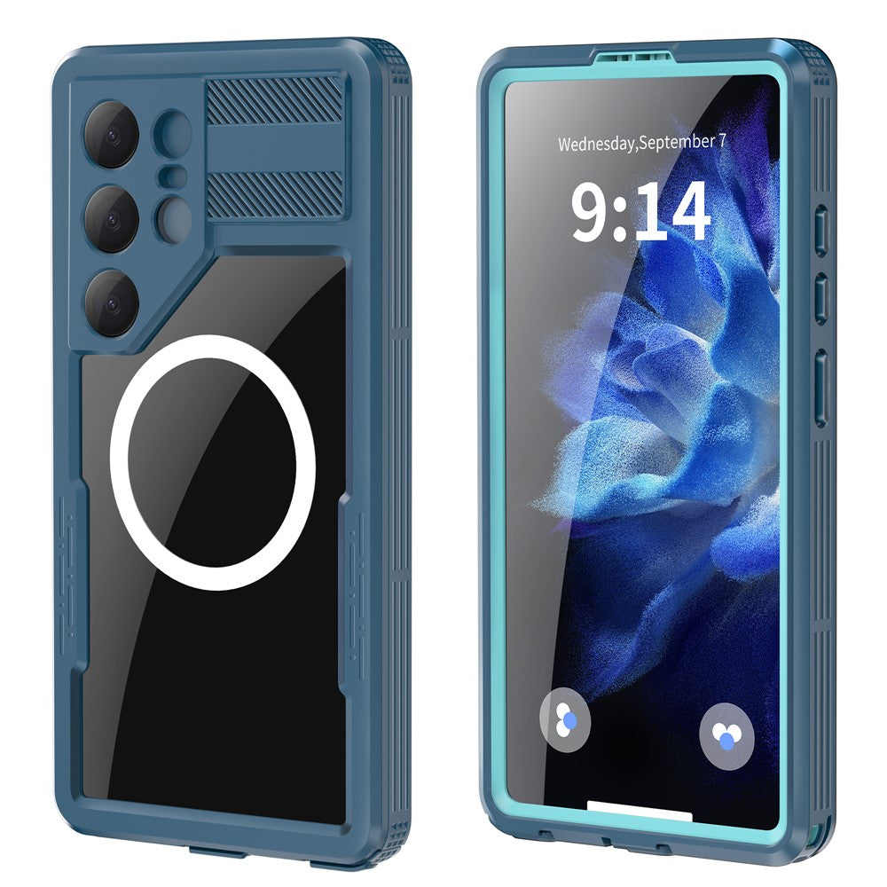 REDPEPPER For Samsung Galaxy S25 Ultra IP68 Waterproof Magnetic Case Clear Phone Cover