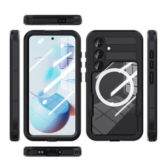 REDPEPPER For Samsung Galaxy S25 IP68 Waterproof Magnetic Case Clear Phone Cover