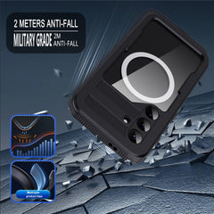 REDPEPPER For Samsung Galaxy S25 IP68 Waterproof Magnetic Case Clear Phone Cover